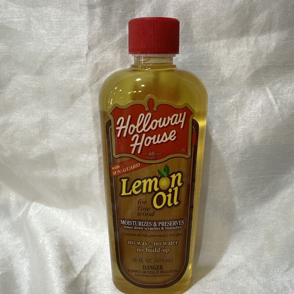 Holloway House Lemon Oil with Sun Guard for Fine Wood 16 Oz.